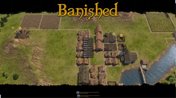 banished game by shining rock software gameplay screenshot