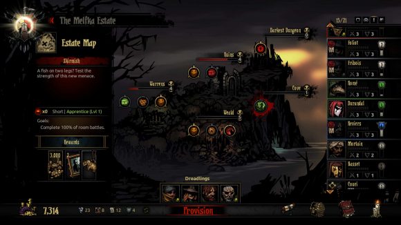 Darkest Dungeon Gameplay Screenshot