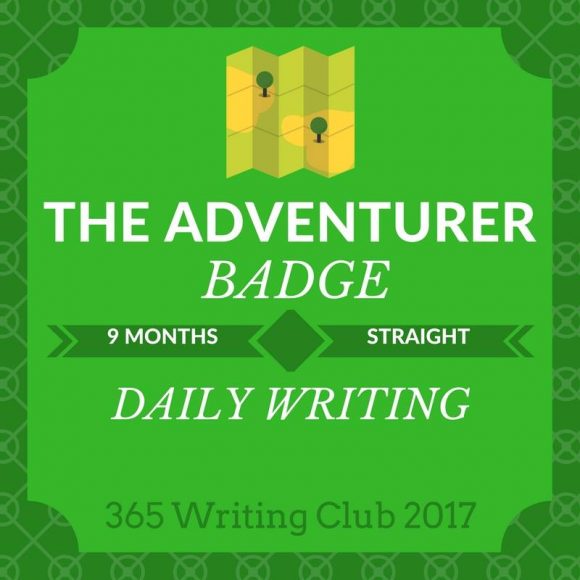 9 Months of Daily Writing Badge