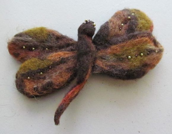 Dragonflies - a dragonfly made from felt wool