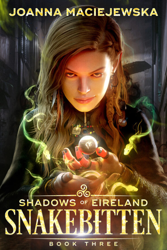 Cover of Snakebitten, book 3 of Shadows of Eireland by Joanna Maciejewska