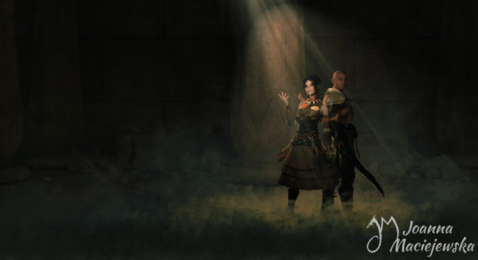 Second concept for full art for By the Pact cover.