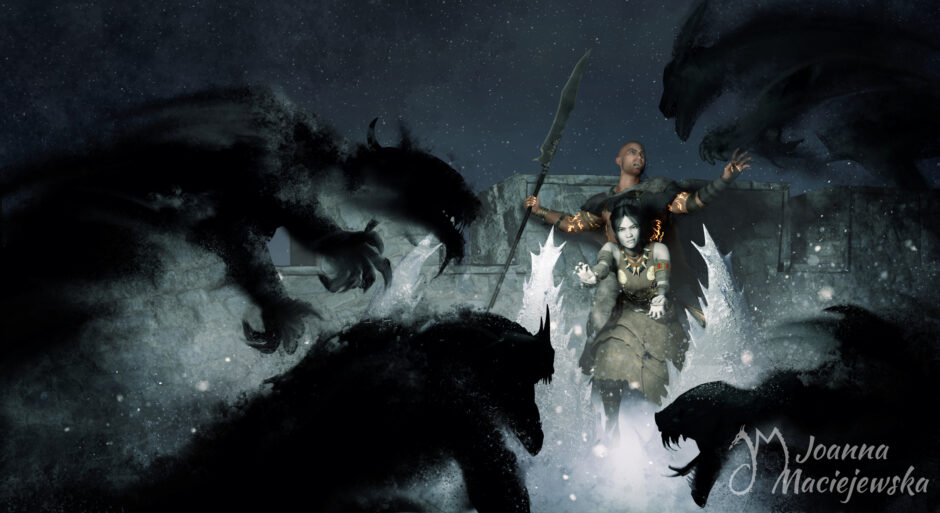 Final full art for Demon Siege.